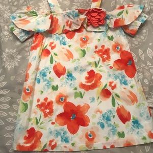 Janie and Jack beautiful off shoulder dress.